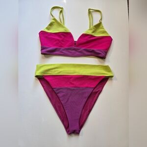 BEACHRIOT Colorblock Bikini Set